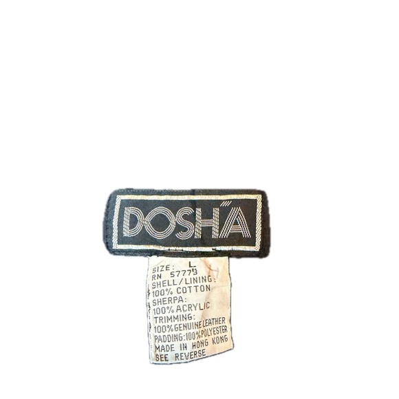 Dosha 1980’s Vintage Longline Belted Coat with Faux Fur Trim - Size Large - Picture 10 of 10